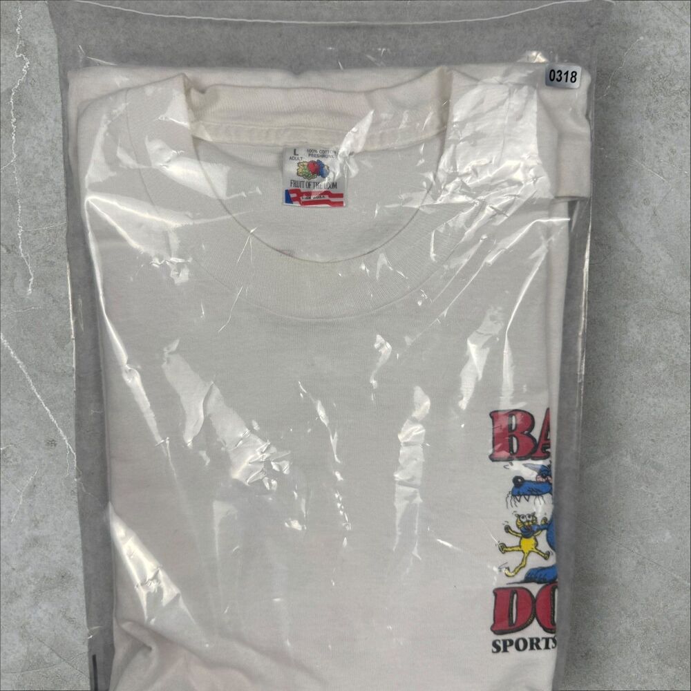VTG 1994 Bad Dog Things at a Party Cat Funny Humor Single Stitch Tee - XL - Picture 8 of 8